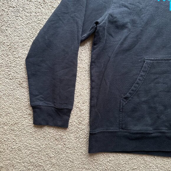 North Face Sweatshirt Mens XL Hoodie Long Sleeve Black Spellout Logo - Picture 5 of 11